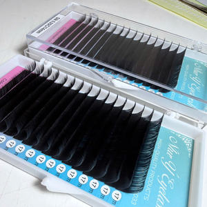 Extensiones de Pestañas de Seda y Visón Clásicas Hechas a Mano Personalizables LI LJ LB LC LD, Volumen 0.07 0.10, Bandeja de Pestañas Suaves - Product Image 2