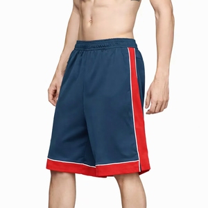 Shorts de basketball pour hommes, couleur unie, en mesh respirant, légers, pour le sport, la gym, la course à pied, taille élastique, été, logo personnalisé - Product Image 1