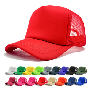 Trucker Cap With Custom Logo Embroidery 5 <b>Panel</b> Travel Sports Baseball Caps Mesh Men High Quality Plain Foam Blank Trucker Hat - Product Image 1