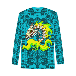 Customized Logo Screen Printed Men's Anti-UV Breathable Washed Long Sleeve Rash Guard for Surfing & Swimming - Product Image 6