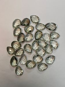 Ametyste verte naturelle, taille ovale/poire, pierre précieuse pour la fabrication de bijoux - Product Image 4