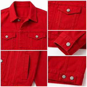 Chaqueta vaquera para hombre de uso diario con construcción de mezclilla duradera, ajuste cómodo y estilo atemporal para atuendos informales al aire libre. - Product Image 5