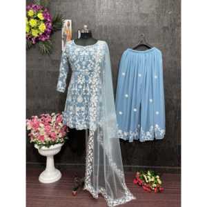 Conjunto de Top Plazzo Dupatta para mujer - Product Image 4