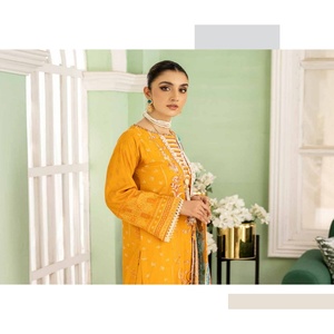 Trajes de lujo de 3 piezas para mujer, hermosos y elegantes ChikanKari Lawn tejidos con el logotipo de impresión digital CHARIZMA Back-TEHZEEB Collection - Product Image 6