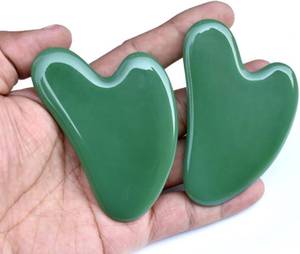 Wholesale Best Price Handmade Green Crystal Carved Resin Gua Sha Figurine High Quality Customized Sizes Religious Love CRAFT - Product Image 4