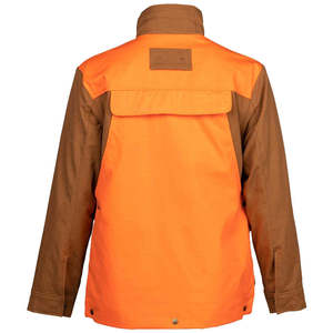 Nouvelle veste de chasse pour homme, couleur marron et orange, coupe-vent, en toile, manches longues, pour l'automne et les activités de plein air - Product Image 3