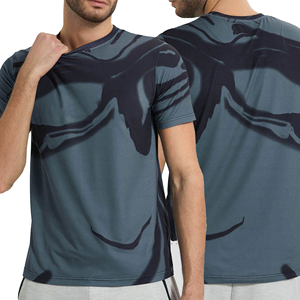 เสื้อยืดกีฬาผู้ชายพรีเมียมแบบซับลิเมชั่น - ออกแบบเองได้และพิมพ์ชื่อทีม 100% โพลีเอสเตอร์ แห้งเร็ว เป็นมิตรกับสิ่งแวดล้อม ระบายอากาศได้ดี - Product Image 3