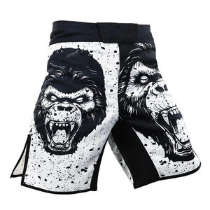 Shorts de sport de boxe en maille respirante durable, polyester/coton de qualité supérieure, logo personnalisé, haute qualité, MMA, séchage rapide, unisexe, Muay Thai - Product Image 1