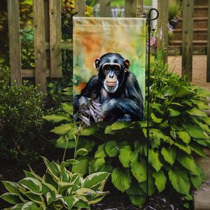 Multicolor Chimpanzee <b>Garden</b> <b>Flag</b> Decorative Mailbox & Yard Banner for Patio Artwork for Flower Beds & Small <b>Gardens</b> - Product Image 2