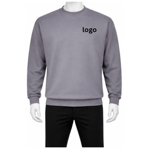 Sweat-shirt unisexe personnalisé de qualité supérieure, col rond, en molleton de coton écologique, service OEM, logo frontal, coupe classique, idéal pour l'automne - Product Image 1