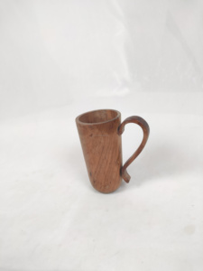 Koi <b>Small</b> Grooved Acacia Wood Engraved <b>Jar</b> Handmade Customized Shape Tabletop Wholesale Products From India for Sale - Product Image 3