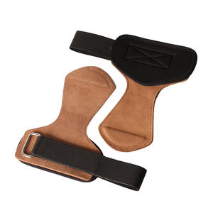 Nouvelles sangles de poignet antidérapantes en cuir de vachette de qualité supérieure, style flèche, avec coussinets de préhension personnalisés pour la musculation, le powerlifting et les soulevés de terre - Product Image 4