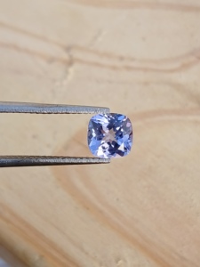 Tanzanite naturelle bleue taille coussin 6x6 MM 1,05 Ct Pierre précieuse en vrac à jeu de couleurs pour la fabrication de bijoux Haram Gems Art - Product Image 4