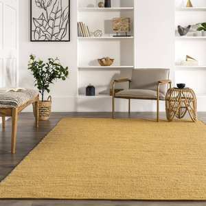 Tapis en jonc de mer 100% tissé à la main avec une texture unique, couleur personnalisée pour les salles à manger et les entrées, ajoute un charme naturel - Product Image 2