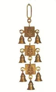 Campanas Decorativas Clásicas Art Deco con Mangos de Madera, Forma Redonda, Hechas a Máquina, Juego de Campanas Decorativas de Alta Calidad - Product Image 5