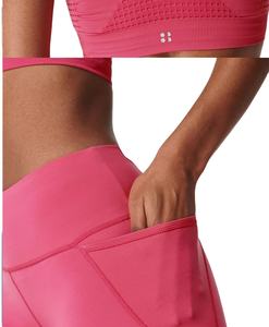 Pantalon d'entraînement en Spandex à séchage rapide taille élastique haut respirant pantalon de Jogging sans couture motif imprimé XS-XXL Yogawear lavé - Product Image 3