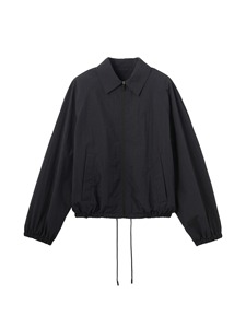 Unisex Black <b>Racer</b> <b>Jacket</b> Zipper Closure Turn down Collar Casual Windproof Polyester Material Short Length Loose Fit Autumn - Product Image 5