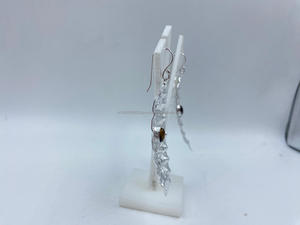 Modern Vintage Style White Pure <b>Silver</b> <b>Earrings</b> Gold-Plated Best Price Sterling <b>Silver</b> Jewelry for Women for <b>Weddings</b> Parties - Product Image 2