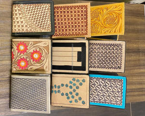 New Trending Hand Tooled Leather Men's <b>Wallets</b> Long Zipper Turquoise <b>Wallets</b> Credit <b>Card</b> Holder Genuine Leather Cow Boy <b>Wallets</b> - Product Image 5