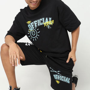 Hot Sale Product Breathable <b>Men</b> <b>Summer</b> Short Sleeve T <b>Shirts</b> and Shorts Twin Set Contrast Color <b>Men</b> Twin Sets <b>for</b> Adults OEM - Product Image 4