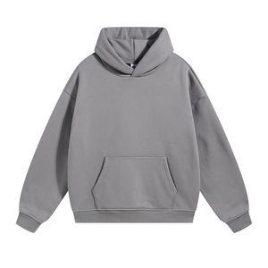 Sweat-shirt à capuche décontracté pour homme en mélange de coton, coupe ample, style streetwear, haut de mode pour tous les jours - Product Image 1