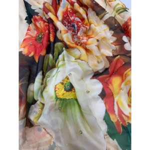 Saree de créateur Floral Handwork Robe de soirée élégante avec look Party Wear - Product Image 1