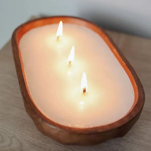 ArtisanVibe โถเทียนไม้ทำมือสไตล์เรียบง่าย ของตกแต่งบ้าน สำหรับคริสต์มาส งานแต่งงาน วันเกิด ผู้จัดจำหน่ายชาวอินเดีย อุตะรัฐปัญจาบ - Product Image 1