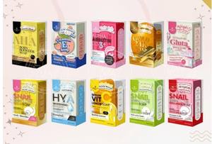 สบู่หอยทากขาว ลดสิว จากประเทศไทย 80 กรัม กลิ่นลาเวนเดอร์ สบู่สมุนไพรสำหรับผิวหน้า วิตามินอี ช่วยให้ผิวขาว ลดสิว สำหรับผู้ใหญ่ - Product Image 3