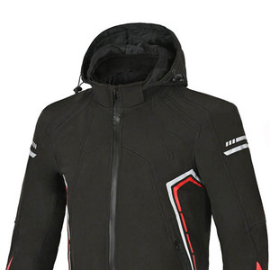 New Adults Motocross <b>Back</b> <b>Protector</b> Motorbike Jacket, Breathable Cordura Motorcycle Jacket with Stand Collar, Double Pockets - Product Image 3