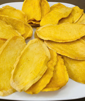 Vietnam Vacuüm Verpakte Zachte Gedroogde Mango Chips Zoete Smaak Natuurlijke Fruit Snacks Groothandel OEM Privé