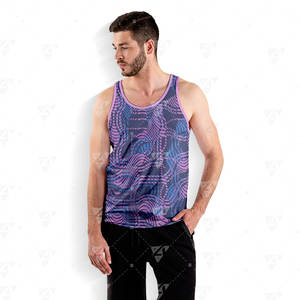 Débardeur de sport pour homme, best-seller, haute qualité, séchage rapide, imprimé, écologique, respirant, polyester/coton - Product Image 6