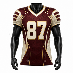 Jersey de Fútbol Americano Sublimado, Uniforme de Equipo Personalizado, Ropa Deportiva Transpirable, Proveedor OEM - Product Image 1