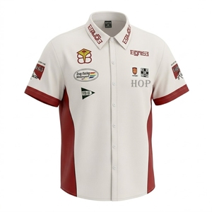 Camiseta de Carreras Transpirable, Uniforme de Equipo de Boxes para Hombre, Secado Rápido, Camiseta de Carreras de Algodón para Deportes de Motor, OEM, Personalizable para Equipo de Boxes, Ropa de Trabajo - Product Image 1