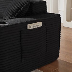 Divano Moderno a 3 Posti Senza Struttura per Spazi Abitativi Compatti, Facile da Utilizzare per Appartamenti, Uffici, Case - Product Image 5