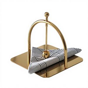 BS International High Quality American Style Wedding Napkins Stand Exclusive Luxury Tissue Stopper Metal Durable Multi-purpose - Product Image 1