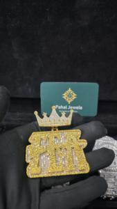 Collar con Colgante de Letra Personalizado Estilo Hip Hop, con Diamantes Moissanite VVS y Plata de Ley 925, para Hombre, Ideal para Aniversario - Product Image 3