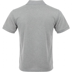 เสื้อโปโลผ้าฝ้ายสีเทาสำหรับผู้ชาย เสื้อกอล์ฟแขนสั้นลำลอง สวมใส่สบาย สีพื้น เสื้อผ้ากีฬา ระบายอากาศได้ดี เสื้อผ้าฤดูร้อน - Product Image 2