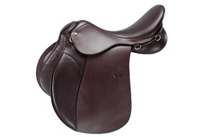 Selle d'obstacle anglaise en cuir, équipement équestre, taille personnalisable, couleur Annabelle Equestrian - Product Image 2