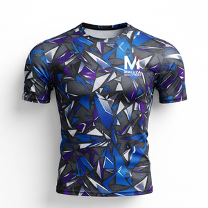 Camiseta de Compresión Sublimada para Hombre, Corte Ajustado, Estilo Profesional, Ropa de Entrenamiento, Colores Vibrantes, Ropa Deportiva Duradera - Product Image 1