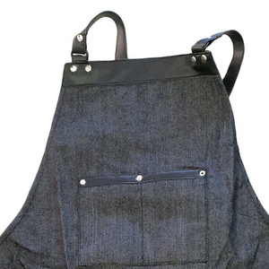 Tablier de travail unisexe en cuir véritable, plusieurs poches, bretelles réglables, résistant à l'abrasion, respirant, séchage rapide, professionnel - Product Image 4