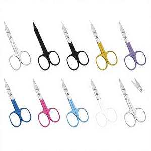 Ciseaux de manucure à lames courbées en acier inoxydable, style russe, pour droitiers, coupe-cuticules, pour couper les cuticules, les peaux mortes - Product Image 1