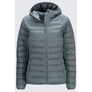 <b>Women's</b> Hooded Down <b>Jacket</b> Warm Nylon Zipper <b>Puffer</b> Coat - Product Image 1