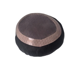 Human Hair Mono Base Toupee Bonnet <b>Wig</b> for <b>Men</b> with Bangladesh Hair Patches and Taz Hair - Product Image 5