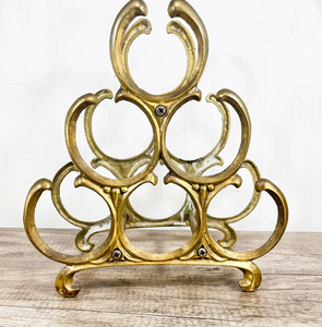 Customized Size & shaped Available Golden Shiny Polished Aluminium metal Made Wine And <b>Beer</b> Bottle Holder Stand From India - Product Image 5