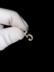 เครื่องประดับเพชรมอยส์ซอไนต์สีขาวทอง14K แข็งแข็งส่วนบุคคลหมายเลขวันที่ระลึกสร้อยคอเพชรขนาดเล็กของขวัญจี้ - Product Image 2