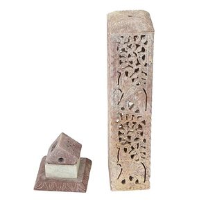 <b>Elephant</b> Carving Indian Incense Sandalwood Stone Candle Holder Handcrafted Fragrance Burner for Home <b>Decor</b> Gifting - Product Image 4