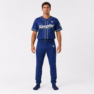Vêtements de sport professionnels pour équipes, dotés d'un matériau léger et respirant, pour les entraînements de club, uniformes de baseball et les matchs de compétition. - Product Image 1