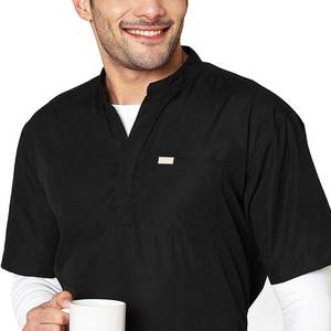 Hospital Medical Men's <b>Doctor</b> Scrub Suits Stretchy Nursing Surgical Scrub Uniforms <b>Sets</b> with Knitted Fabric for Men - Product Image 6