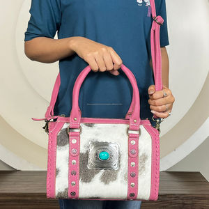 Bolso de viaje de cuero genuino con diseño nuevo 2026, estilo Speedy, de piel de vaca con pelo, para mujer - Product Image 4