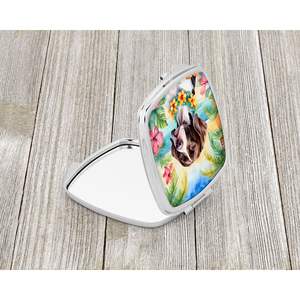 Pointer Luau Compact Decorative Travel Makeup <b>Mirror</b> for Women Girls-Folding <b>Handheld</b> Pocket <b>Mirror</b> Gift - Product Image 2